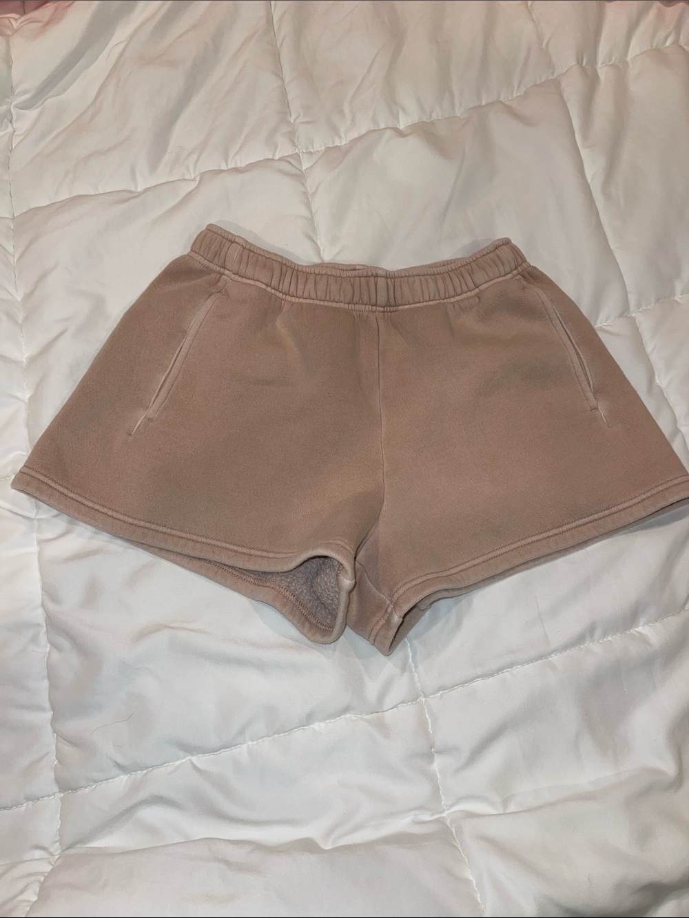 aerie Mauve Fleece Athletic Shorts